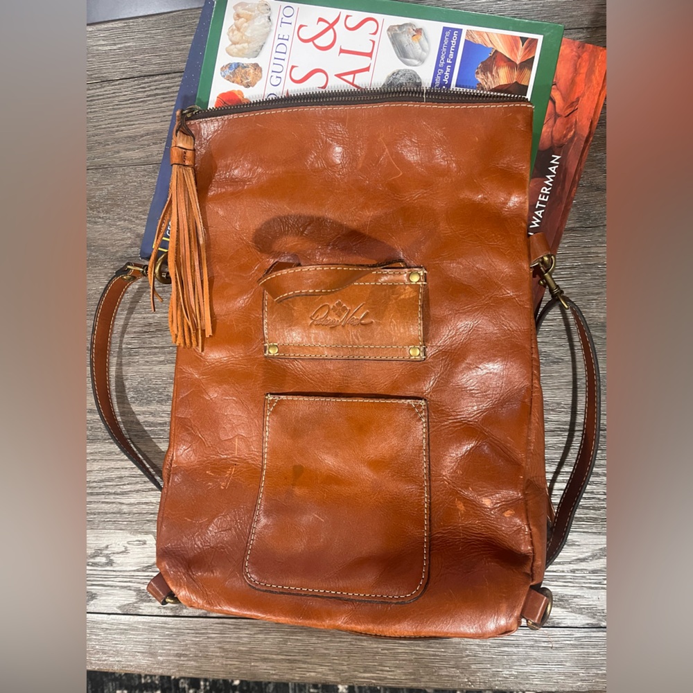 Patricia Nash Purse Backpack Leather Boho Western Bag